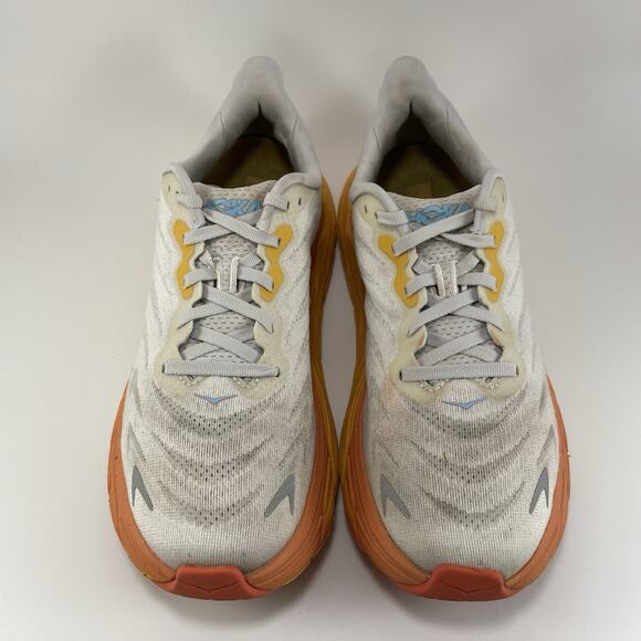 Hoka One One Arahi 6 Running Shoes Womens Size 8.5 B White Blanc Orange Athletic - Picture 11 of 11